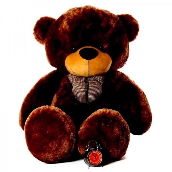 Super Giant 7 Feet Dark Brown Bow Teddy Bear Soft Toy